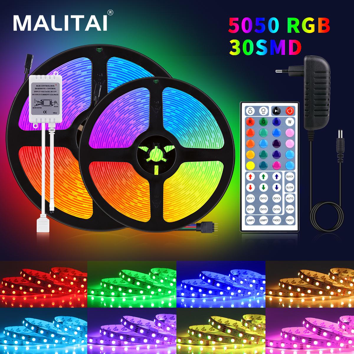1-15 M RGB 5050 SMD Комплект светодиодных лент с изменением цвета с 44 клавишами ИК-пульт дистанционного управления Светодиодные фонари Потолочные для спальни Кухня Домашний декор с вилкой европейского стандарта 1M/30LEDs
1-15 M RGB 5050 SMD Комплект светодиодных лент с изменением цвета с 44 клавишами ИК-пульт дистанционного управления Светодиодные фонари Потолочные для спальни Кухня Домашний декор с вилкой европейского стандарта 1M/30LEDs