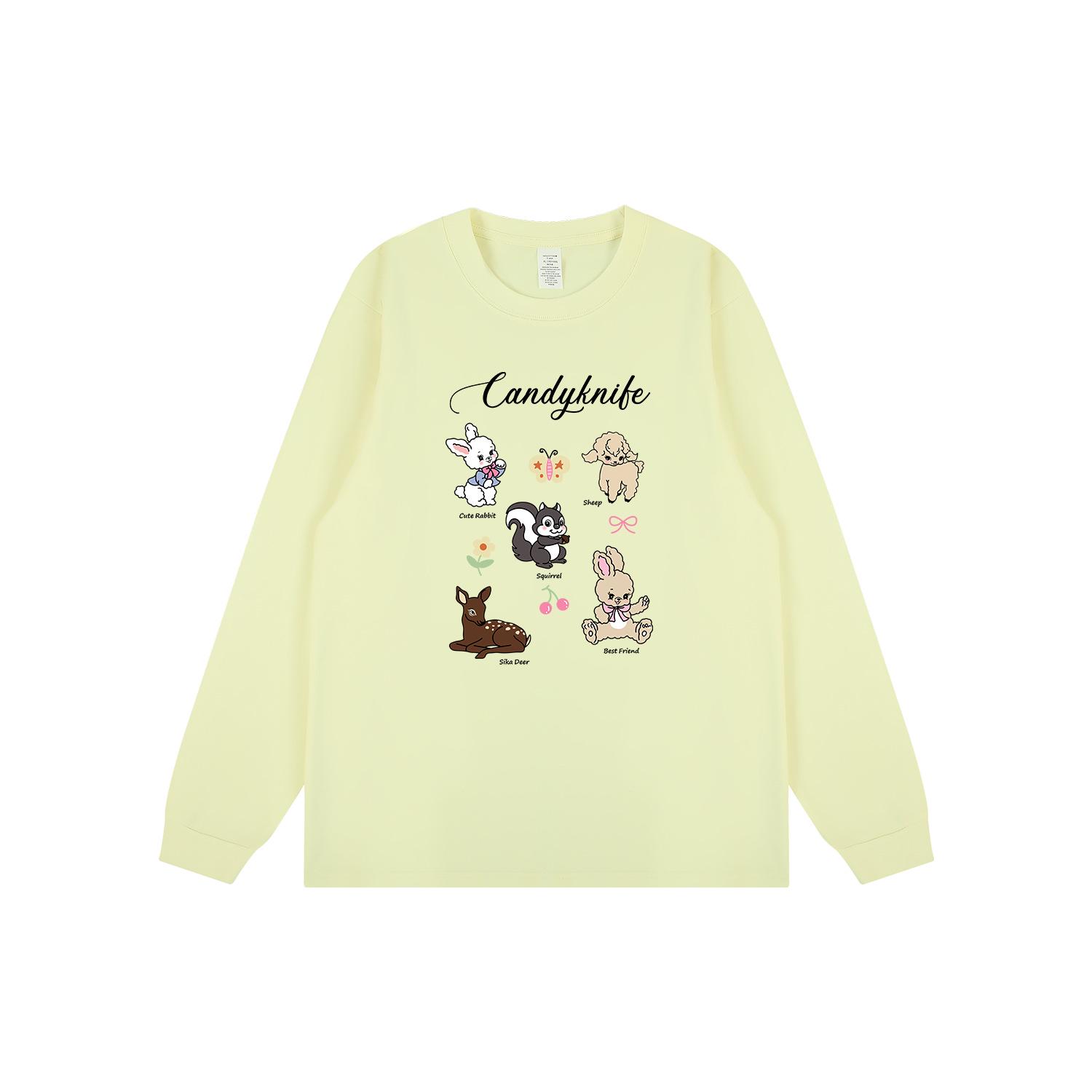 Retro Korean Cartoon Print Couple Long Sleeve Cuffed T-shirt - Trendy Autumn/Winter Top M
Retro Korean Cartoon Print Couple Long Sleeve Cuffed T-shirt - Trendy Autumn/Winter Top M