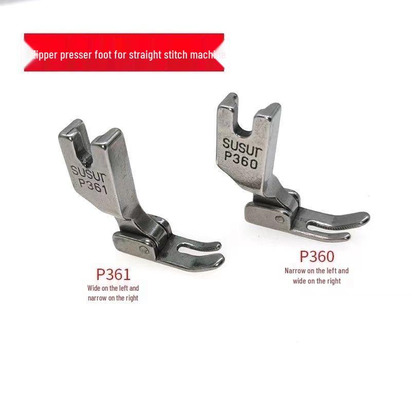 Industrial Flatbed Sewing Machine Parts: Computerized Machine with Small Presser Foot P360 & Zipper Presser Foot P361 (Wide Left, Narrow Right) Wide Left, Narrow Right Zipper Presser Foot
Industrial Flatbed Sewing Machine Parts: Computerized Machine with Small Presser Foot P360 & Zipper Presser Foot P361 (Wide Left, Narrow Right) Wide Left, Narrow Right Zipper Presser Foot