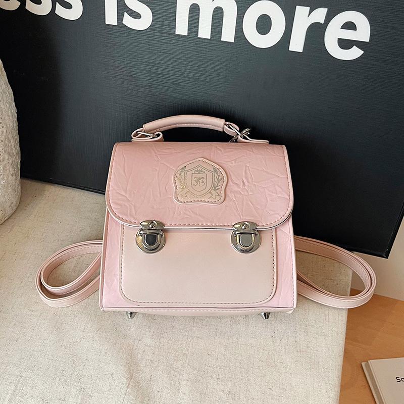 College style personality universal fashion backpack commuter backpack versatile shoulder messenger bag women рожевий
College style personality universal fashion backpack commuter backpack versatile shoulder messenger bag women рожевий