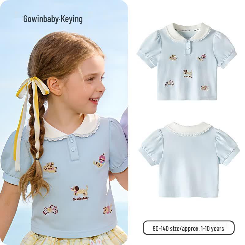 GOWINBABY Girls 2026 Summer Short Sleeve T-Shirt 110
GOWINBABY Girls 2026 Summer Short Sleeve T-Shirt 110