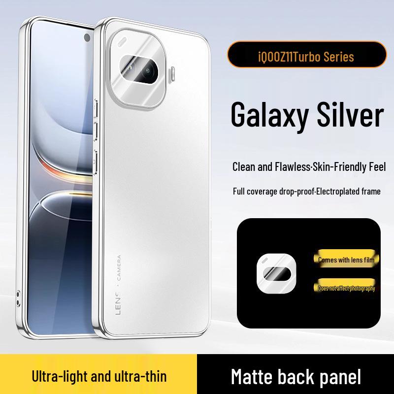 Compatible iQOO Z11 Turbo Phone Case: Matte Electroplated Design for iQOO Z9 & Z10 Turbo+ with Full Coverage Lens Protection iQOO Z11 Turbo
Compatible iQOO Z11 Turbo Phone Case: Matte Electroplated Design for iQOO Z9 & Z10 Turbo+ with Full Coverage Lens Protection iQOO Z11 Turbo