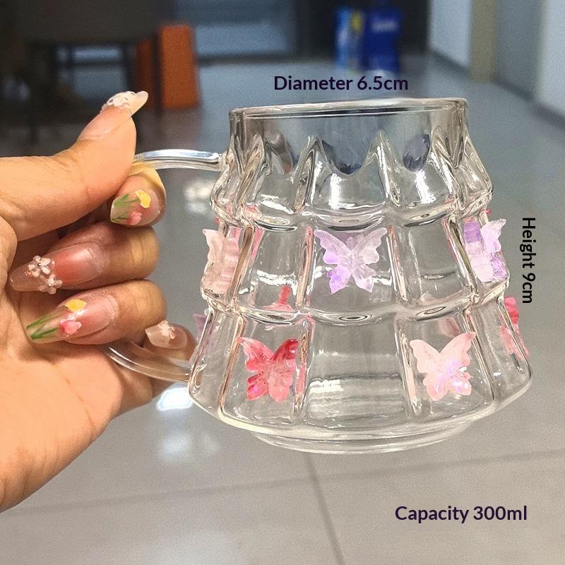 Multi functional Fairy Glass MugCup With Handle Elegant Transparent Coffee Cup Heat-Resistant Drinkware For Home Office Milk Tea
Multi functional Fairy Glass MugCup With Handle Elegant Transparent Coffee Cup Heat-Resistant Drinkware For Home Office Milk Tea