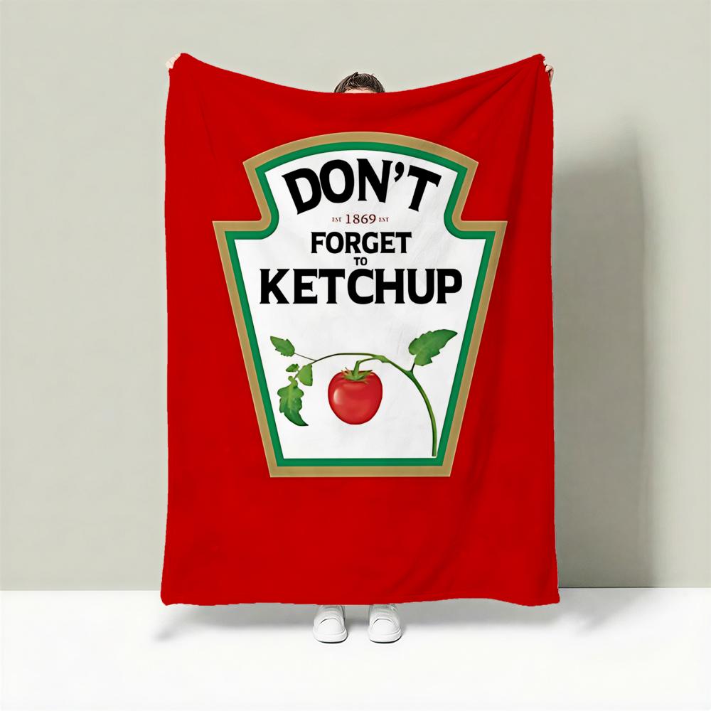Food K-Ketchup Throw Lightweight 240g Flannel Blanket Soft Skin-friendly for Summer Cooling 75cmx90cm
Food K-Ketchup Throw Lightweight 240g Flannel Blanket Soft Skin-friendly for Summer Cooling 75cmx90cm