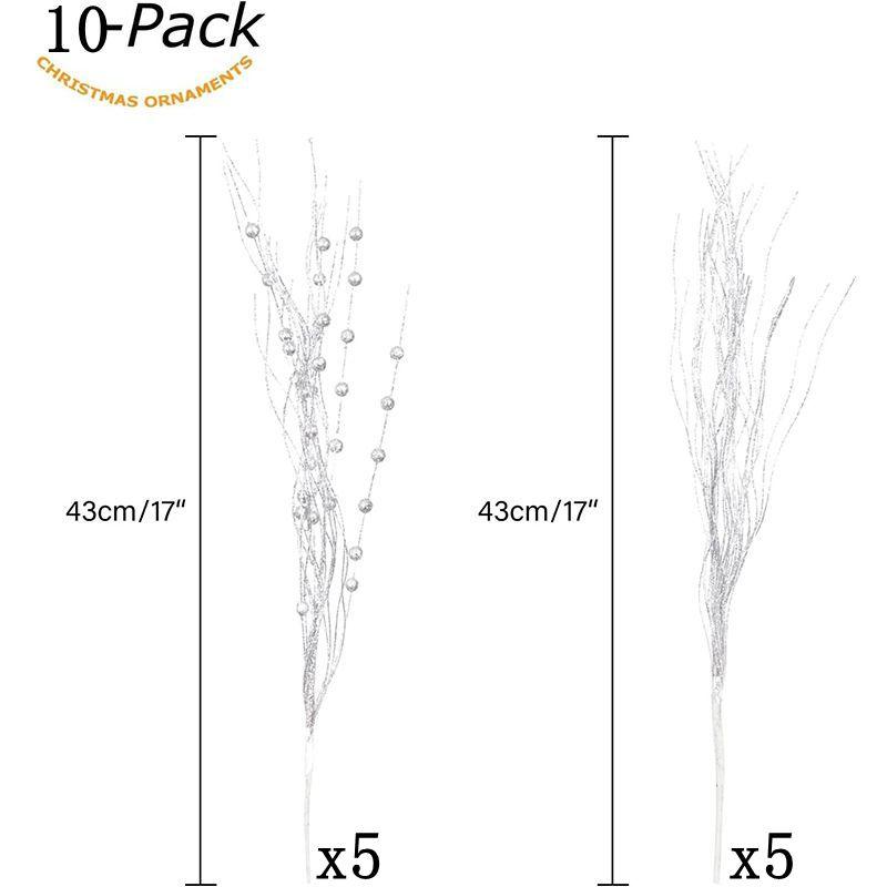 10Pcs 43cm Glitter Artificial Berry Bouquet Fake Plant Branches Christmas Tree Decoration for Home Decor Xmas Navidad Ornaments
10Pcs 43cm Glitter Artificial Berry Bouquet Fake Plant Branches Christmas Tree Decoration for Home Decor Xmas Navidad Ornaments