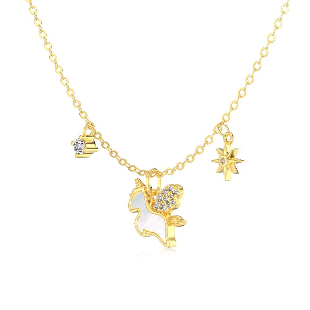 S925 Sterling Silver Pegasus Pendant Necklace, Versatile Clavicle Chain for Women, Sweet and Fresh Daily Wear. Sterling Silver
S925 Sterling Silver Pegasus Pendant Necklace, Versatile Clavicle Chain for Women, Sweet and Fresh Daily Wear. Sterling Silver