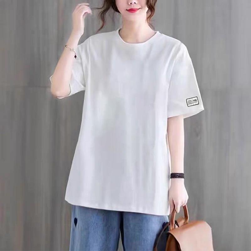 Single/two-piece spring and summer new short-sleeved women s clothing design sense labeling cuffs T-shirt dopamine wear looks thin M білий
Single/two-piece spring and summer new short-sleeved women s clothing design sense labeling cuffs T-shirt dopamine wear looks thin M білий