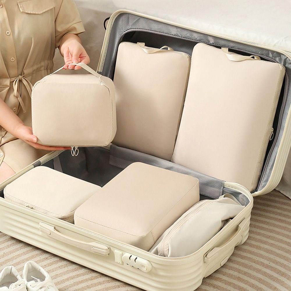 6PCS Multipurpose Luggage Organizer Bag Small Volume Compression Bag Travel Bussness Trip сірий
6PCS Multipurpose Luggage Organizer Bag Small Volume Compression Bag Travel Bussness Trip сірий