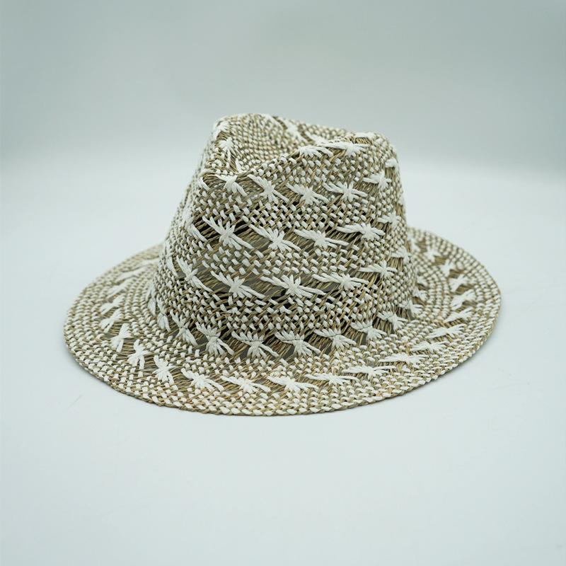 Japanese Retro Korean Seaweed Paper Woven Flat Top Top Top Hat For Men And Women Summer Sunshade Sunscreen Beach Vacation Straw Hat M(56-58cm)
Japanese Retro Korean Seaweed Paper Woven Flat Top Top Top Hat For Men And Women Summer Sunshade Sunscreen Beach Vacation Straw Hat M(56-58cm)