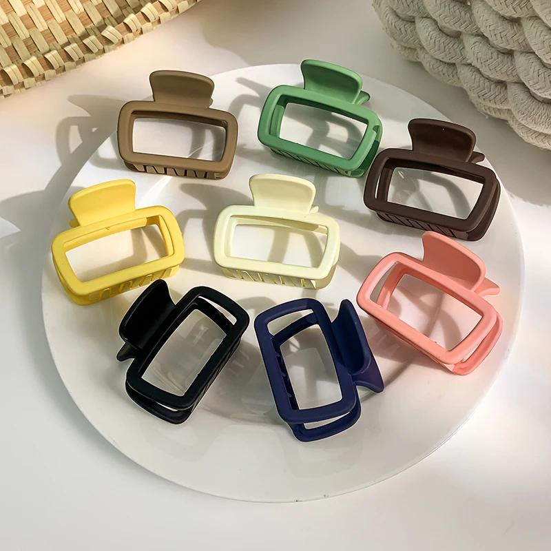 New Small Hair Claw Clips Women Square High Ponytail Clip Clamp Korean Simple Matte Non Slip Barrettes Girl Hair Accessories
New Small Hair Claw Clips Women Square High Ponytail Clip Clamp Korean Simple Matte Non Slip Barrettes Girl Hair Accessories