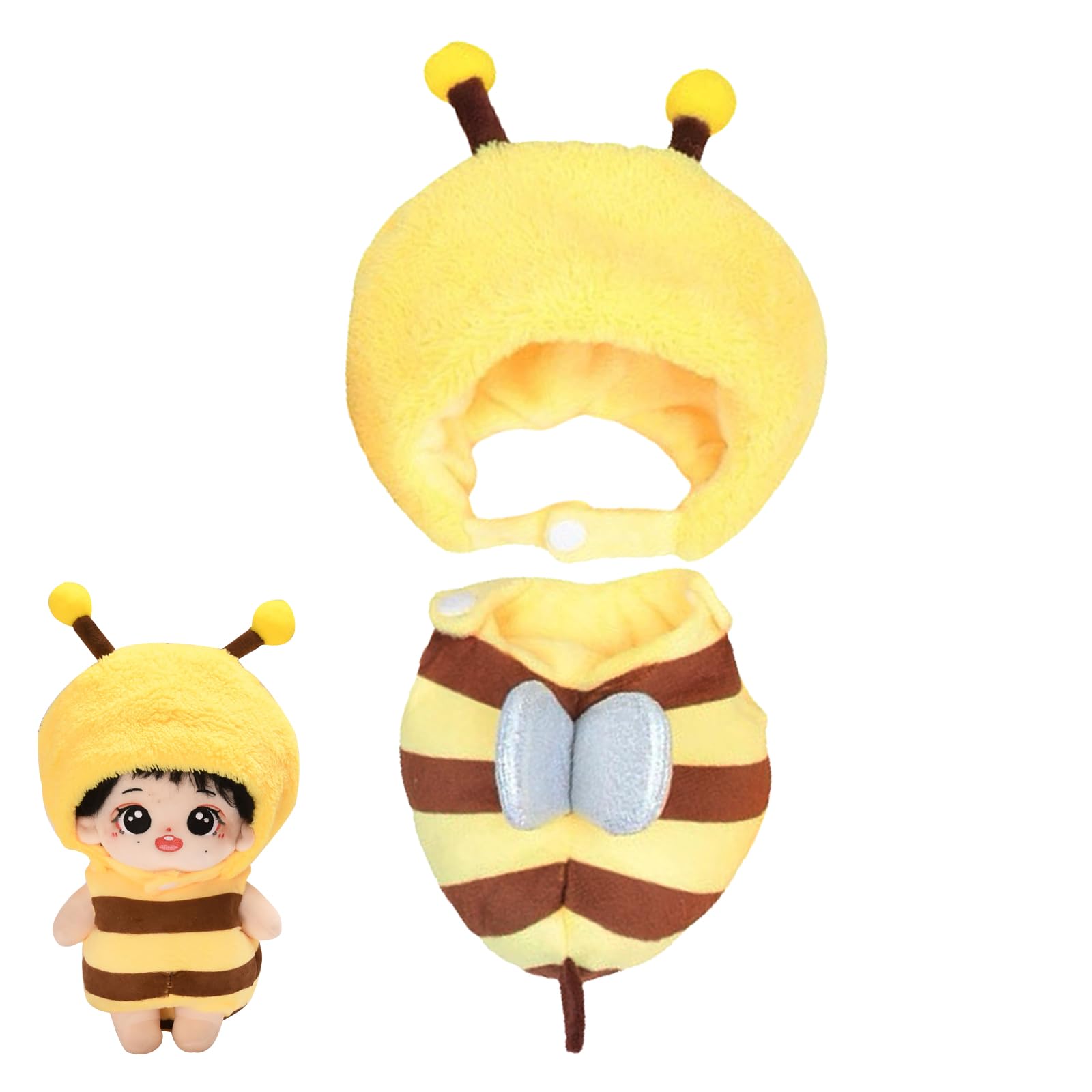 PAVIKE Plush Clothes, Fits 20cm Dolls, Small Bee Shape, Oshi Plush Clothes, Oshikatsu Goods, Dress-Up Clothes, Cute Costume for Plushies, Cotton Doll
PAVIKE Plush Clothes, Fits 20cm Dolls, Small Bee Shape, Oshi Plush Clothes, Oshikatsu Goods, Dress-Up Clothes, Cute Costume for Plushies, Cotton Doll