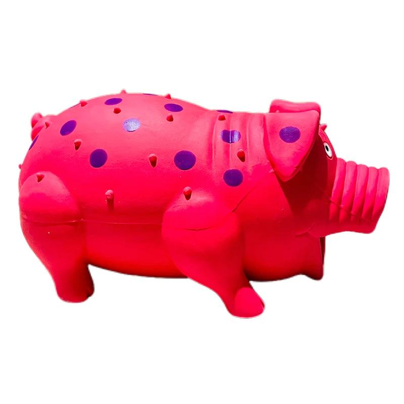 Latex Dog Chew Toy for Large Breeds Squeaky Pig Sound Teeth Grinding Design Durable Bite Resistant Rubber Chew Toy
Latex Dog Chew Toy for Large Breeds Squeaky Pig Sound Teeth Grinding Design Durable Bite Resistant Rubber Chew Toy