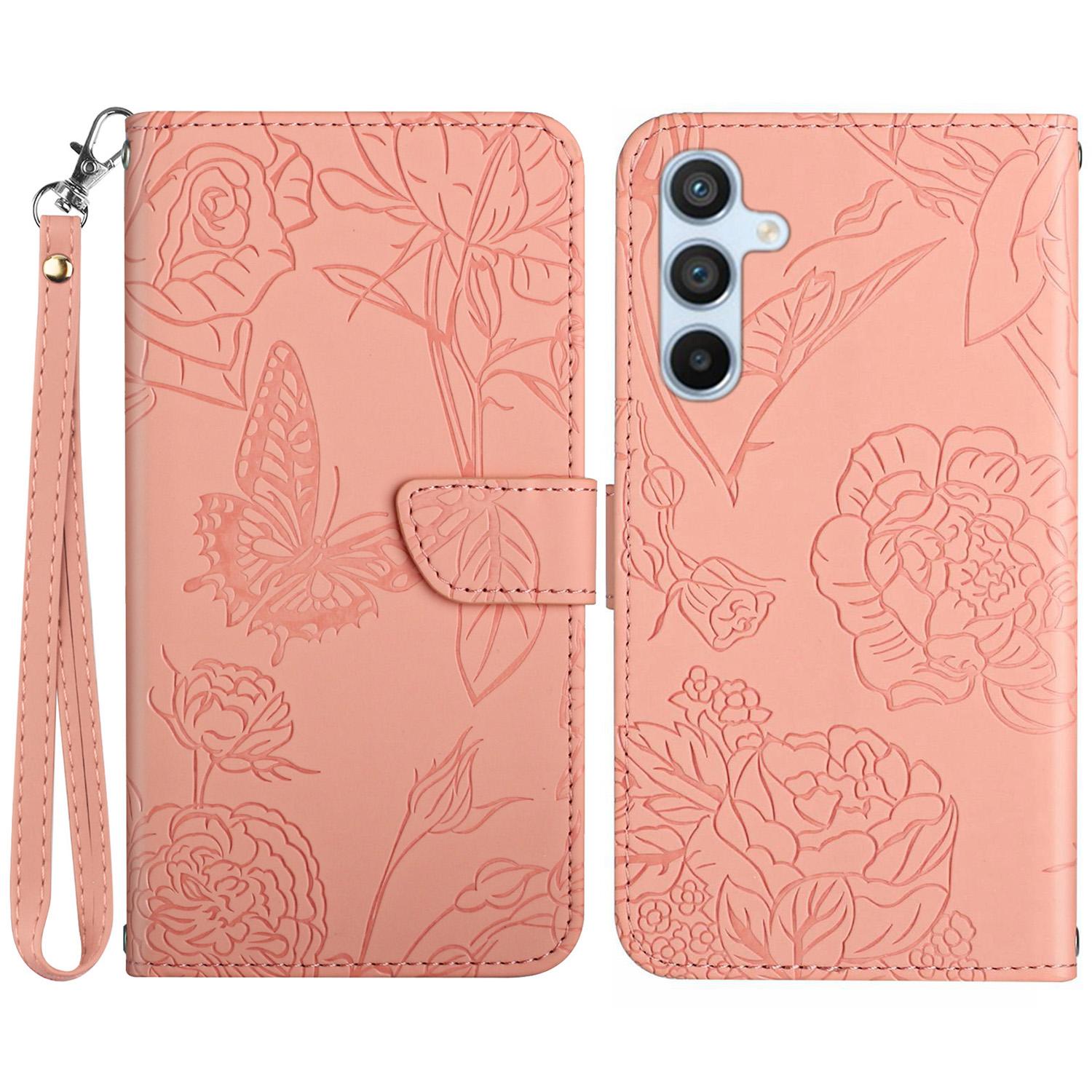 HT03 For Samsung Galaxy A15 4G Leather Case Imprinted Flower Cover with Hand Strap Pink
HT03 For Samsung Galaxy A15 4G Leather Case Imprinted Flower Cover with Hand Strap Pink