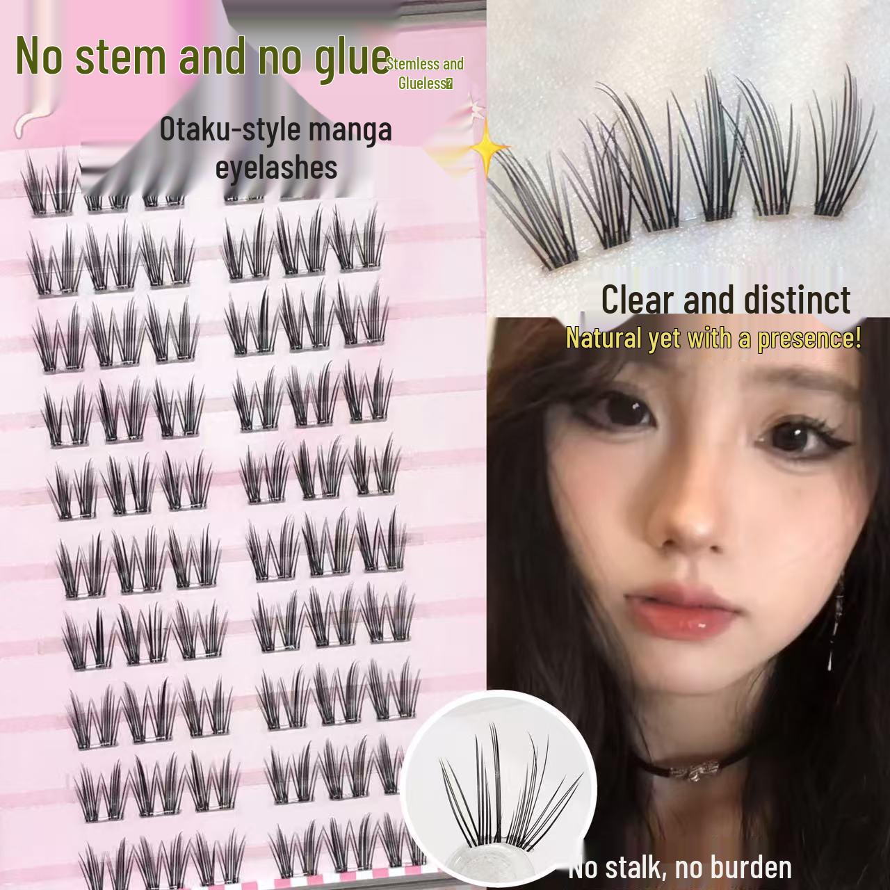 Doudou Sweet Curl Glue-Free Stemless False Eyelashes: Natural Baby Curl & Comic Style
Doudou Sweet Curl Glue-Free Stemless False Eyelashes: Natural Baby Curl & Comic Style