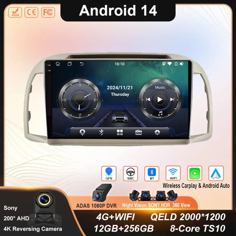 Android Car For Nissan March Micra K12 2002- 2010 Auto Radio GPS Navigation Head Unit Stereo 4G WIFI Multimedia Wireless Carplay
Android Car For Nissan March Micra K12 2002- 2010 Auto Radio GPS Navigation Head Unit Stereo 4G WIFI Multimedia Wireless Carplay