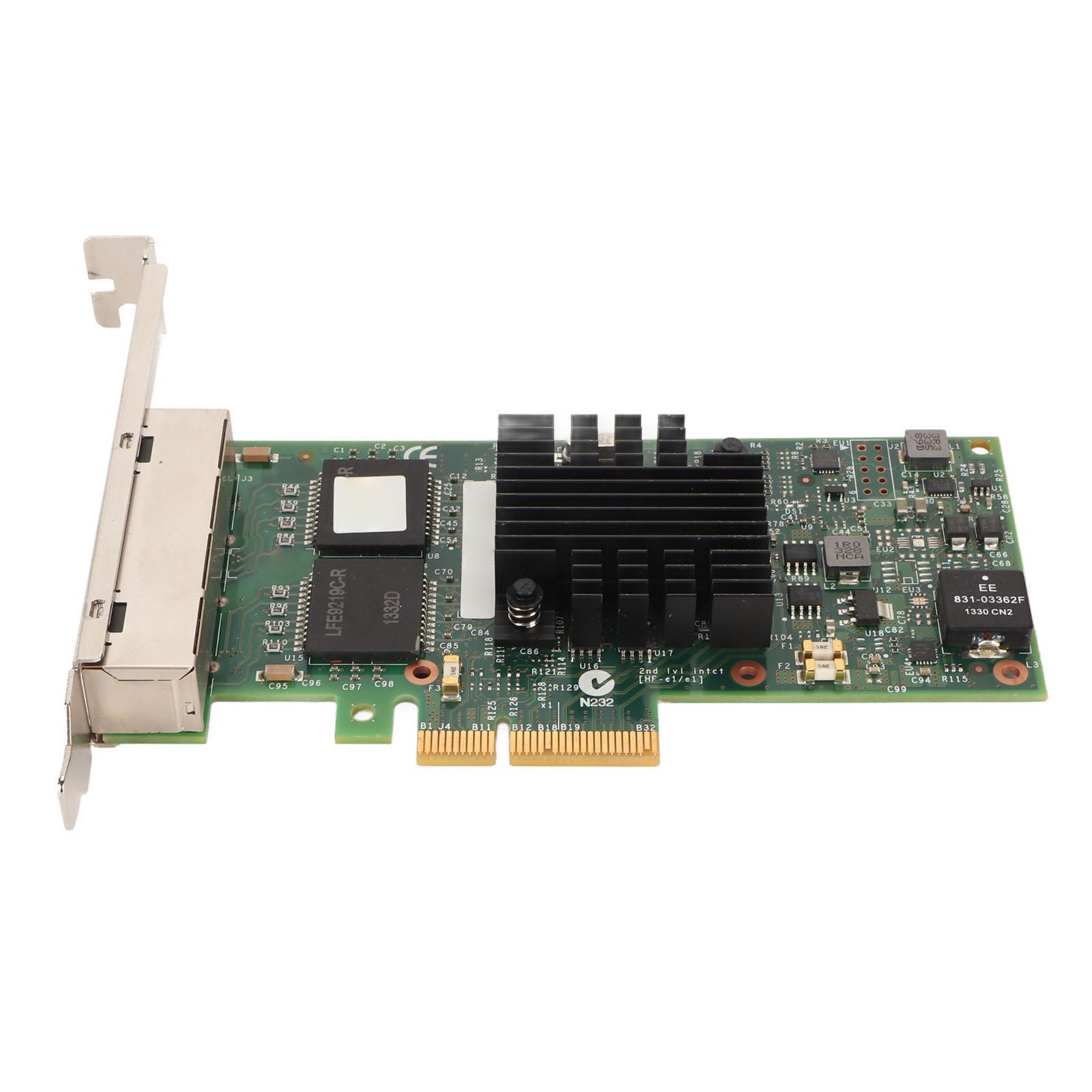 PCIe Network Card 10 100 1000Mbps 4 RJ45 Ports 5.0GTS Interface Speed LAN NIC Card for Server
PCIe Network Card 10 100 1000Mbps 4 RJ45 Ports 5.0GTS Interface Speed LAN NIC Card for Server