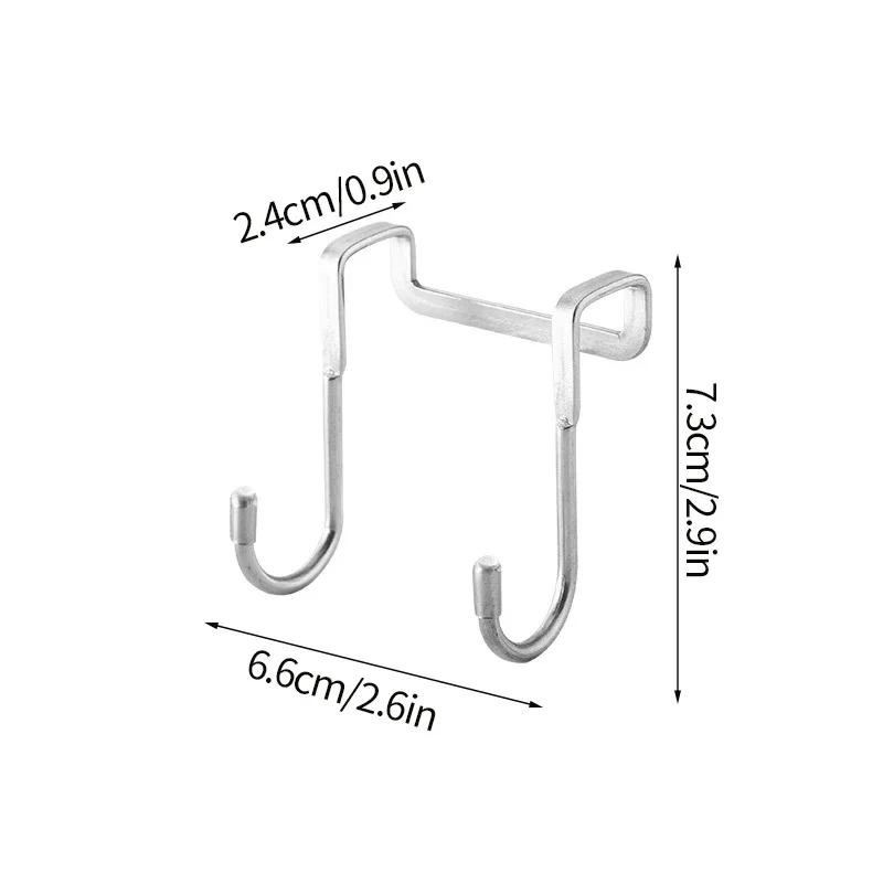 304 Stainless Steel Hook Double S-shaped Non Perforated Hanging Clothes Hook Cabinet Door Hanging Rack Multi-purpose Wall Hanger 1Pcs
304 Stainless Steel Hook Double S-shaped Non Perforated Hanging Clothes Hook Cabinet Door Hanging Rack Multi-purpose Wall Hanger 1Pcs