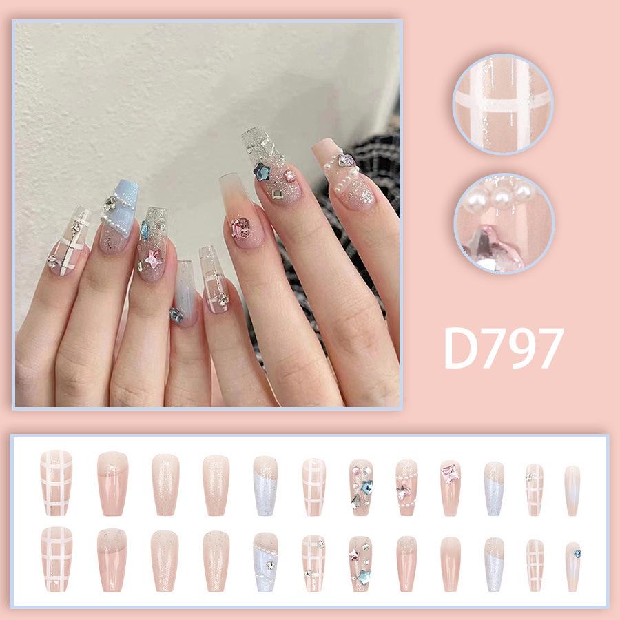 Light Blue Sweetheart Elf Plaid Ballet Nails - 24 Piece Sticker Set
Light Blue Sweetheart Elf Plaid Ballet Nails - 24 Piece Sticker Set