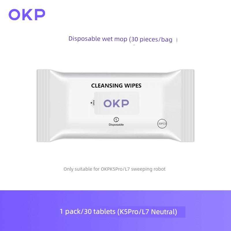 OKP Sweeping Robot K5pro/L7 Mop Accessories Portable Disposable Wet Mop No Water Stains Rag 30 Pieces
OKP Sweeping Robot K5pro/L7 Mop Accessories Portable Disposable Wet Mop No Water Stains Rag 30 Pieces