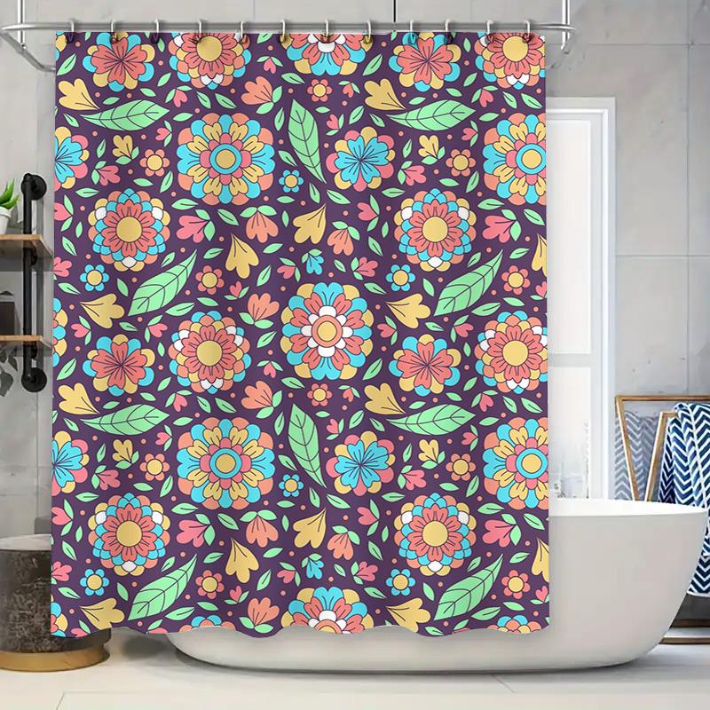 Vintage Floral Printed Shower Curtains Dark Blue Color Bath Decoration Set for Home Bathroom Decor with Rings 180x240 cm (Blue P 90x180cm
Vintage Floral Printed Shower Curtains Dark Blue Color Bath Decoration Set for Home Bathroom Decor with Rings 180x240 cm (Blue P 90x180cm