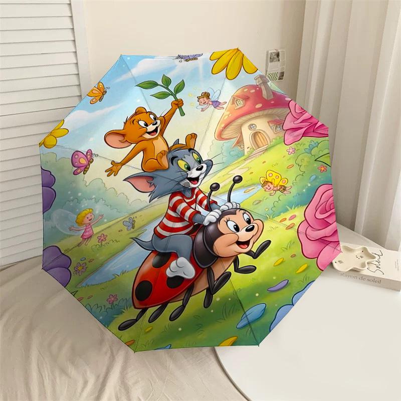 1pc Tom and Jerry Automatic Open/Close Umbrella Compact Folding Umbrella with 8-Rib Shaft lightweight esign, for Women/Men1154A
1pc Tom and Jerry Automatic Open/Close Umbrella Compact Folding Umbrella with 8-Rib Shaft lightweight esign, for Women/Men1154A