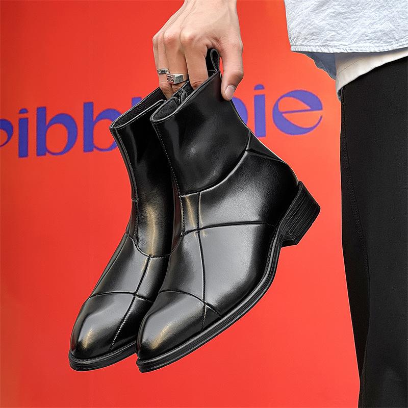 New short boots solid color pointed fashion comfortable versatile thin boots British style retro Martin boots 41130-J 46 чорний
New short boots solid color pointed fashion comfortable versatile thin boots British style retro Martin boots 41130-J 46 чорний