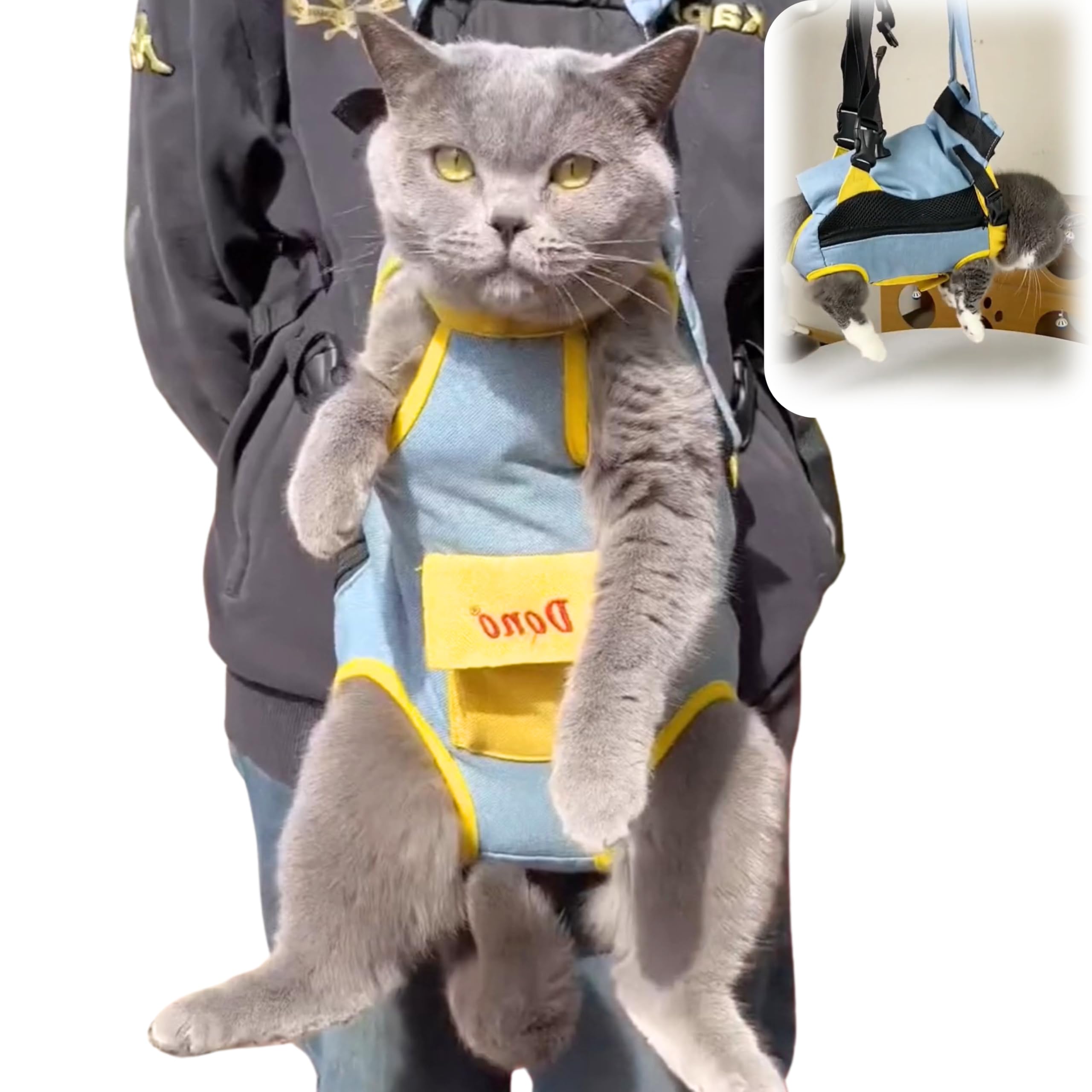 Polaristure Cat and Dog Cat Pet Sling for Small Dogs Carrier, Lead, Harness, (Yellow, Small)
Polaristure Cat and Dog Cat Pet Sling for Small Dogs Carrier, Lead, Harness, (Yellow, Small)