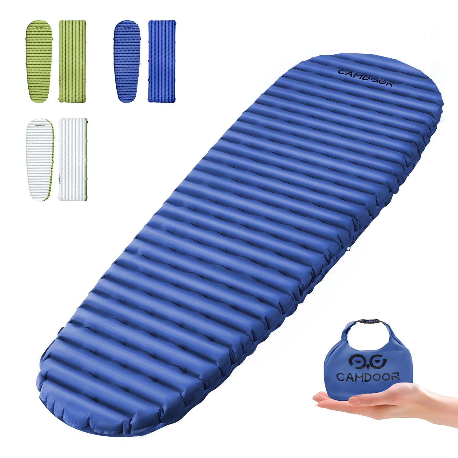 CAMDOOR Высокий надувной коврик Изолированный Алюминиевый Водонепроницаемый ТПУ Тихий 10 см SGS Подходит для использования при температурах до Идеально подходит для автомобиля и чрезвычайных ситуаций
CAMDOOR Высокий надувной коврик Изолированный Алюминиевый Водонепроницаемый ТПУ Тихий 10 см SGS Подходит для использования при температурах до Идеально подходит для автомобиля и чрезвычайных ситуаций