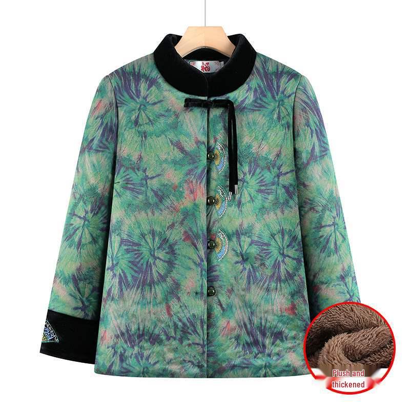 Stylish Velvet-Padded Winter Cotton Coat for Women - Chinese Tang Suit Design 4XL (130-145 jin)
Stylish Velvet-Padded Winter Cotton Coat for Women - Chinese Tang Suit Design 4XL (130-145 jin)
