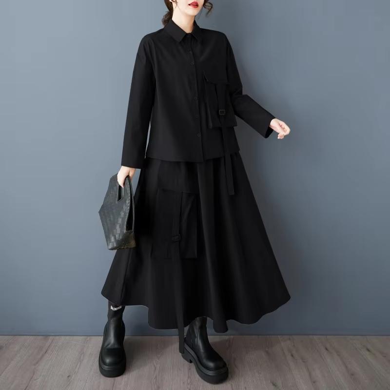 Xitao Однобортный комплект с карманами и длинными рукавами GYX1543 One Size чёрный
Xitao Однобортный комплект с карманами и длинными рукавами GYX1543 One Size чёрный