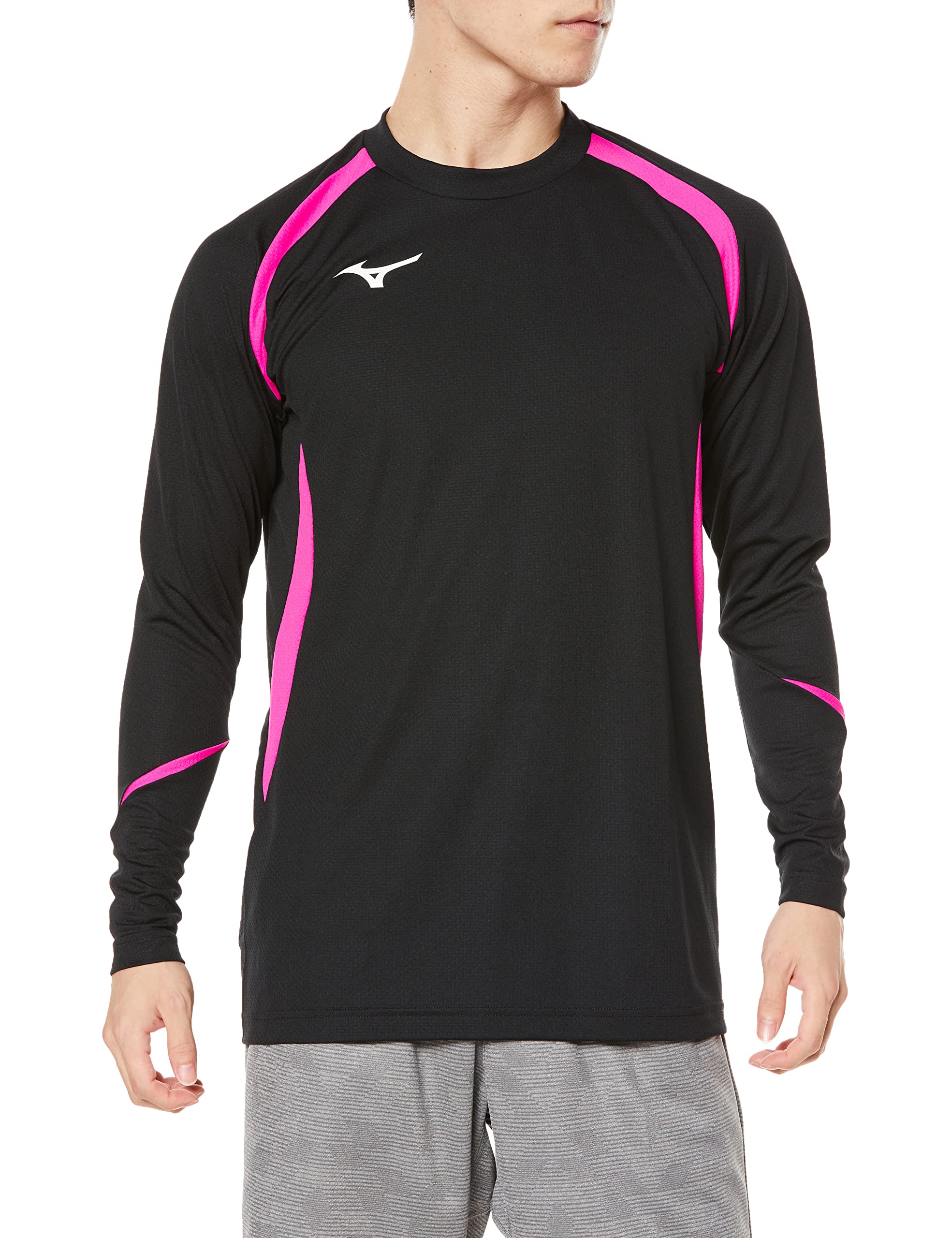 Mizuno Volleyball Game Shirt, Long Sleeve, Moisture-Wicking, Quick-Drying, Junior Available, V2MA2123, Black x Magenta, XL
Mizuno Volleyball Game Shirt, Long Sleeve, Moisture-Wicking, Quick-Drying, Junior Available, V2MA2123, Black x Magenta, XL