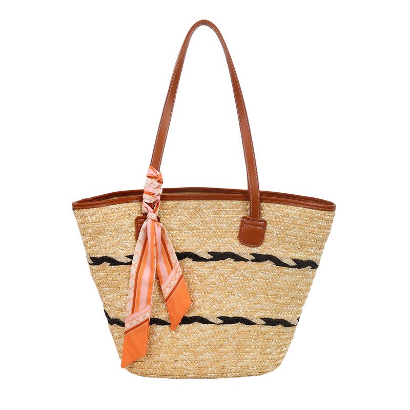 Большая женская плетеная сумка-тоут ручной работы - Модный тренд 2025 коричневый/чёрный
Большая женская плетеная сумка-тоут ручной работы - Модный тренд 2025 коричневый/чёрный