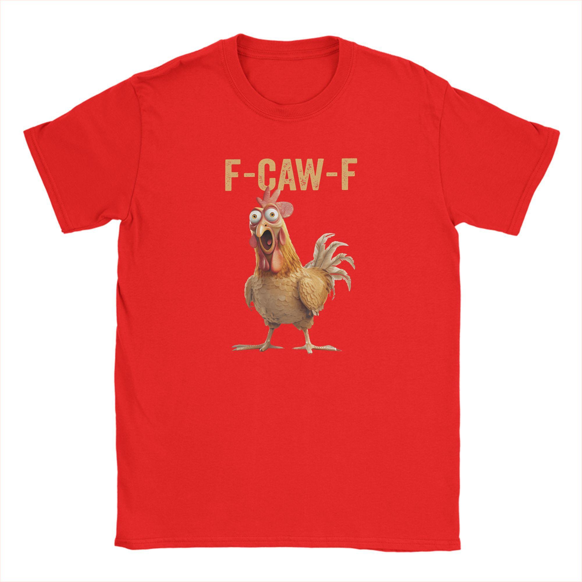 F-Caw-F Chicken T Shirts for Men Pure Cotton Novelty T-Shirt Crew Neck Tees Short Sleeve Clothes Birthday Present S
F-Caw-F Chicken T Shirts for Men Pure Cotton Novelty T-Shirt Crew Neck Tees Short Sleeve Clothes Birthday Present S