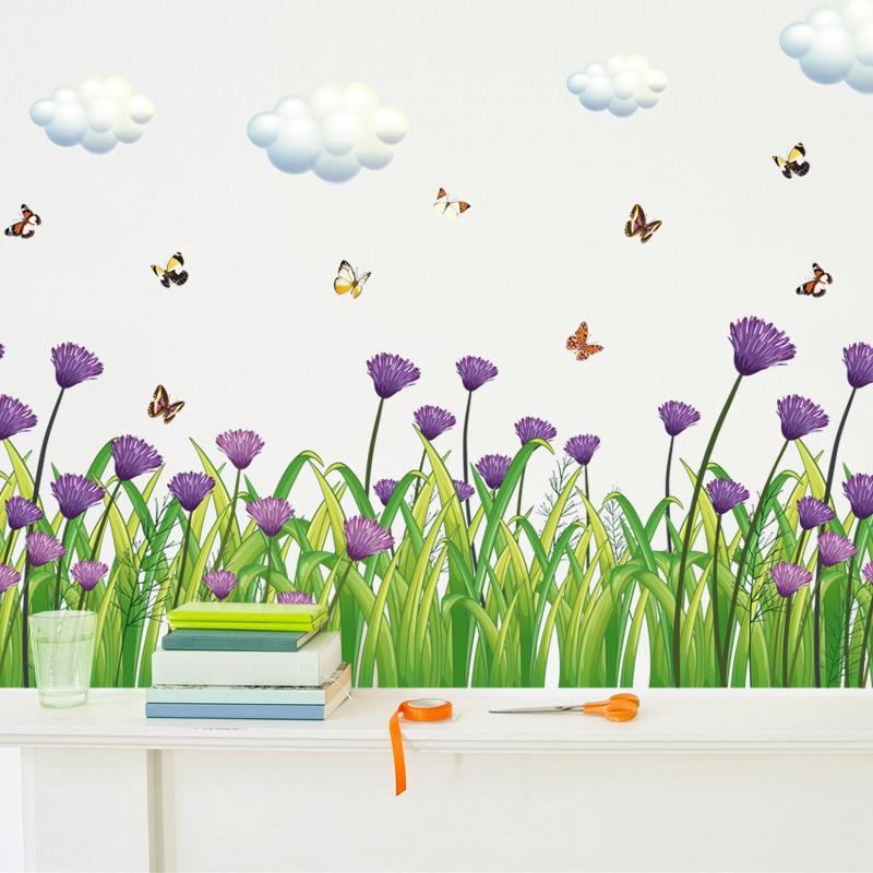 SK7005 Romantic purple flower chrysanthemum baseboard Bedroom living room decoration removable waterproof wall sticker
SK7005 Romantic purple flower chrysanthemum baseboard Bedroom living room decoration removable waterproof wall sticker