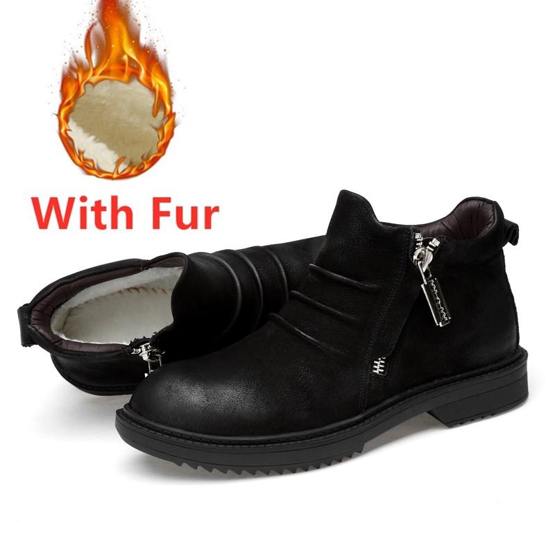 Новейшие мужские зимние ботинки, зимние плюшевые теплые мужские нескользящие ботильоны с боковой молнией, высококачественные мужские ботинки «Челси» из натуральной кожи 46
Новейшие мужские зимние ботинки, зимние плюшевые теплые мужские нескользящие ботильоны с боковой молнией, высококачественные мужские ботинки «Челси» из натуральной кожи 46