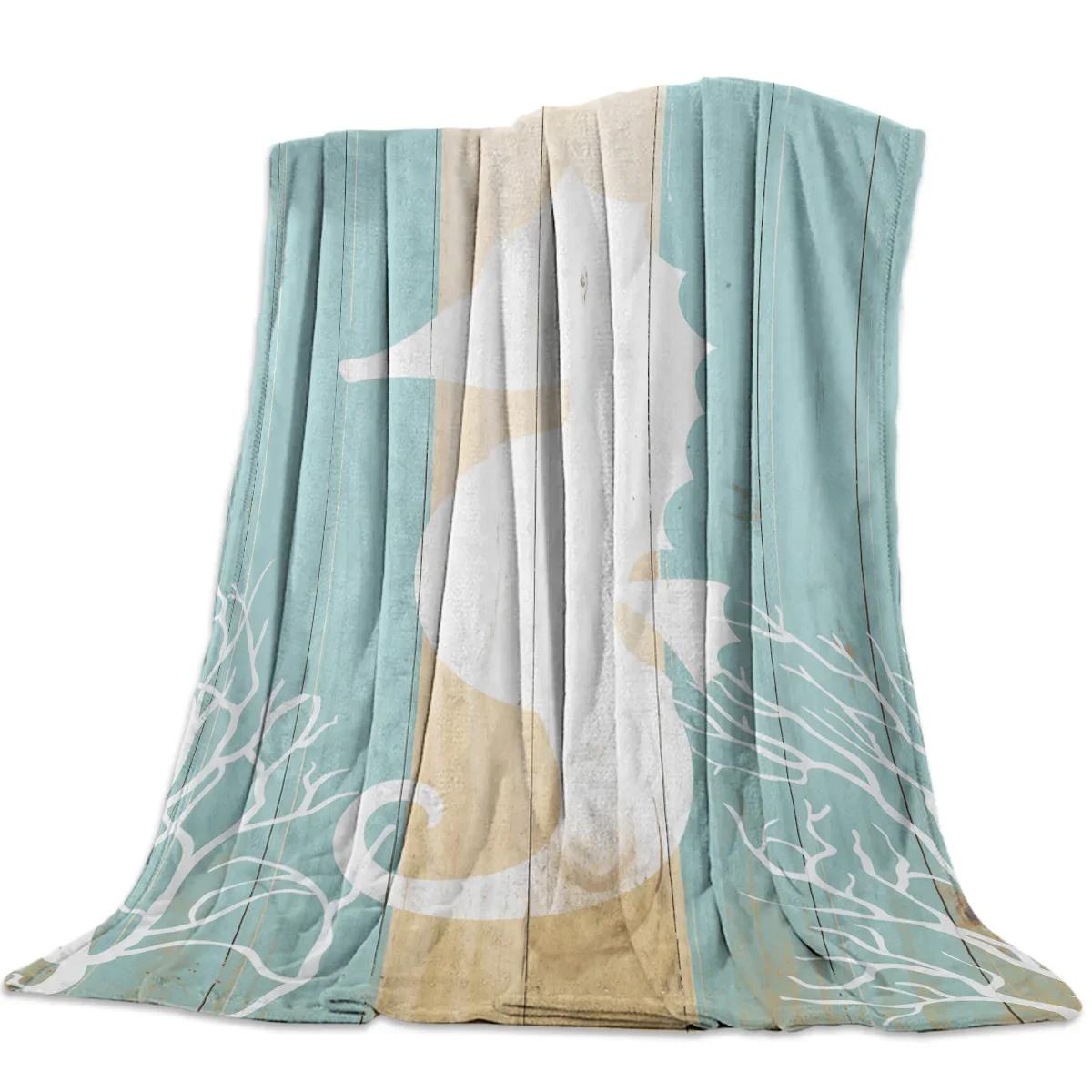 Nautical Style Seahorse Marine Life Blanket Unisex Children Couch Bedspread Throws Cover Durable Warm Cozy Coverlet Blankets 80x120cm
Nautical Style Seahorse Marine Life Blanket Unisex Children Couch Bedspread Throws Cover Durable Warm Cozy Coverlet Blankets 80x120cm