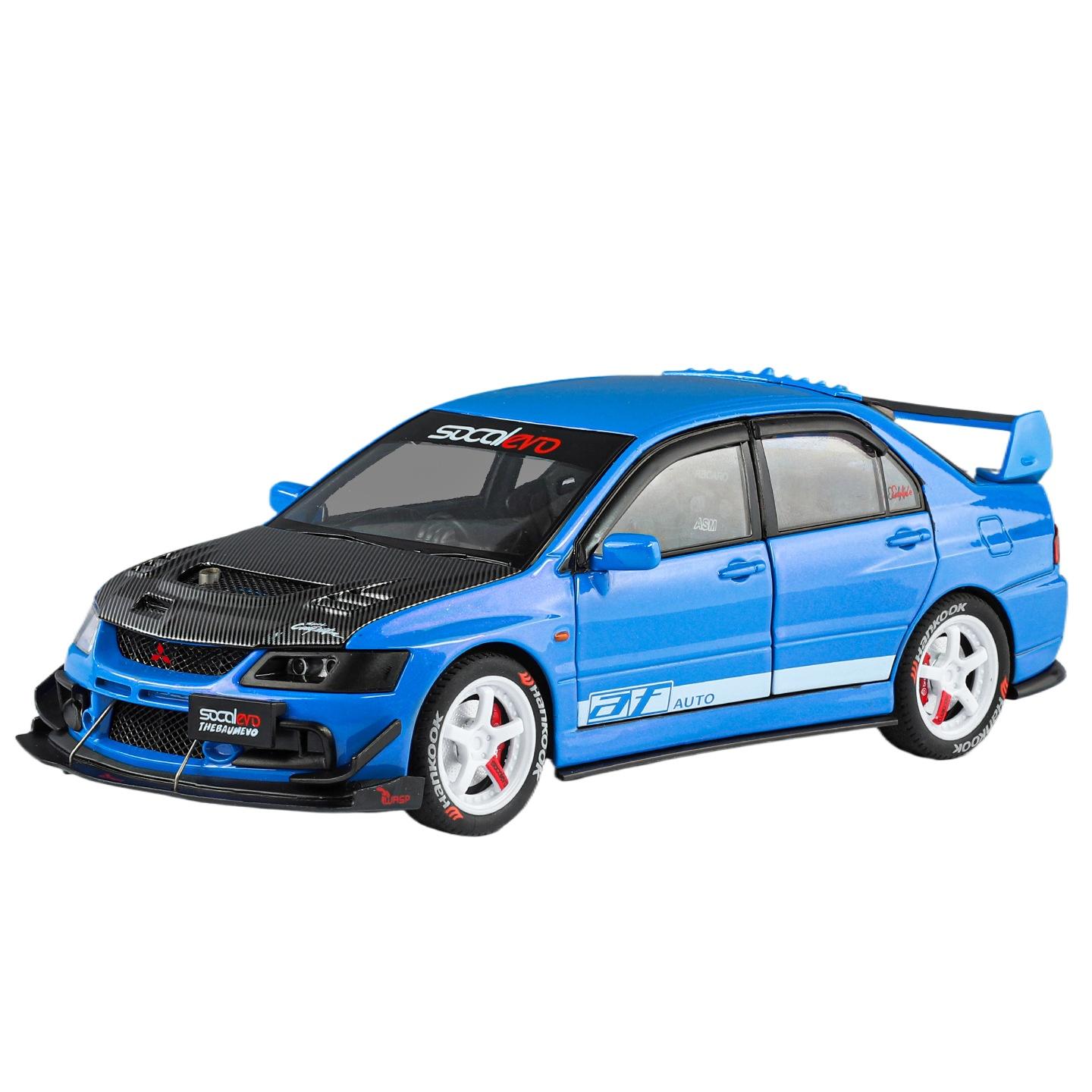 1/24 Mitsubishi Lancer Evolution 9 Металева Спортивна Модель Автомобиля Металеві Модифіковані Авто для Трекових Перегонів Модель Авто Звук Світло Подарунки для Дітей синій
1/24 Mitsubishi Lancer Evolution 9 Металева Спортивна Модель Автомобиля Металеві Модифіковані Авто для Трекових Перегонів Модель Авто Звук Світло Подарунки для Дітей синій