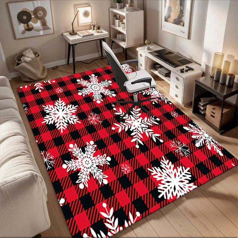 Christmas Snowflake Buffalo Plaid Fabric PanelOffice Mat Home Decor Office Desk Chair Rugs Chair Carpet for office Chair Mat Gift For Hallow 60cm by 90cm
Christmas Snowflake Buffalo Plaid Fabric PanelOffice Mat Home Decor Office Desk Chair Rugs Chair Carpet for office Chair Mat Gift For Hallow 60cm by 90cm