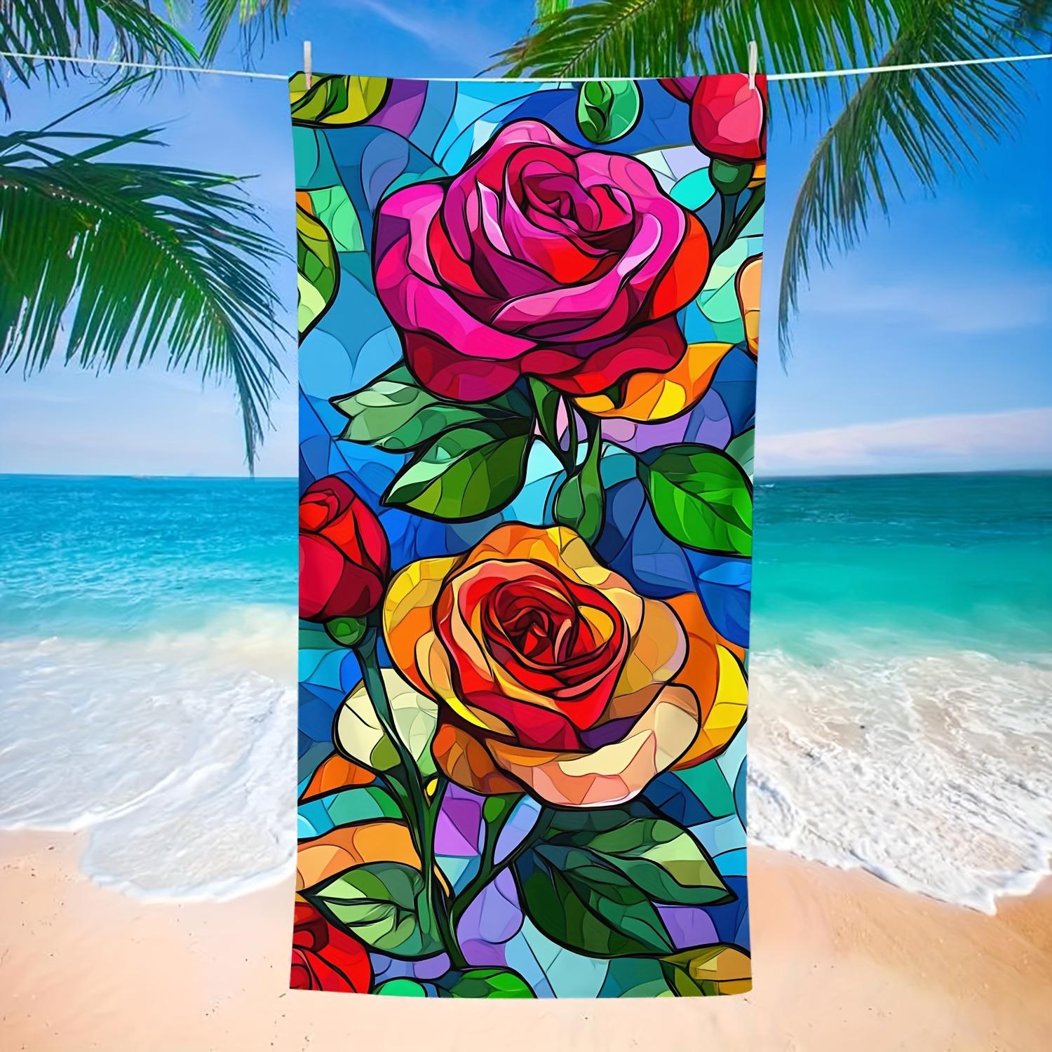 1 Stained Glass Rose Quick Dry Towel Single Sided 2D Soft Microfiber Fast Drying Beach Towel For Pool Beach Swimming Summer Gift W30*H60(CM)
1 Stained Glass Rose Quick Dry Towel Single Sided 2D Soft Microfiber Fast Drying Beach Towel For Pool Beach Swimming Summer Gift W30*H60(CM)