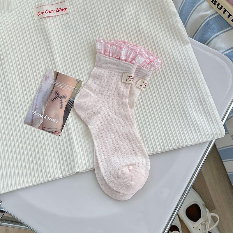 1 Pair Korean Fashion Sweet Calf Sock for Girl Cute Candy Color Ruffle Sock for Schoolgirl Soft Fashion Cotton Lightweight Sock One Size
1 Pair Korean Fashion Sweet Calf Sock for Girl Cute Candy Color Ruffle Sock for Schoolgirl Soft Fashion Cotton Lightweight Sock One Size