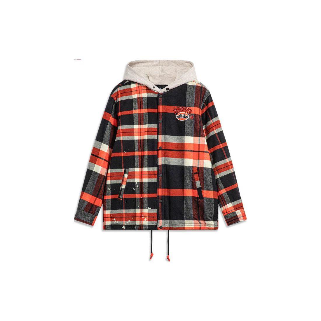 Li Ning Badfive Color Block Plaid Hooded Sports Cotton Jacket Men Jacket Red Black AFMU003-1 L
Li Ning Badfive Color Block Plaid Hooded Sports Cotton Jacket Men Jacket Red Black AFMU003-1 L