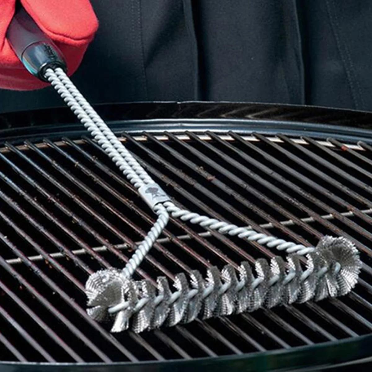 1pc Steel BBQ Brush Grill and Scraper BBQ Cleaner Brush Perfect Tools Grill Cleaning Brush Ideal Barbecue Accessories Non-stick темно серый
1pc Steel BBQ Brush Grill and Scraper BBQ Cleaner Brush Perfect Tools Grill Cleaning Brush Ideal Barbecue Accessories Non-stick темно серый