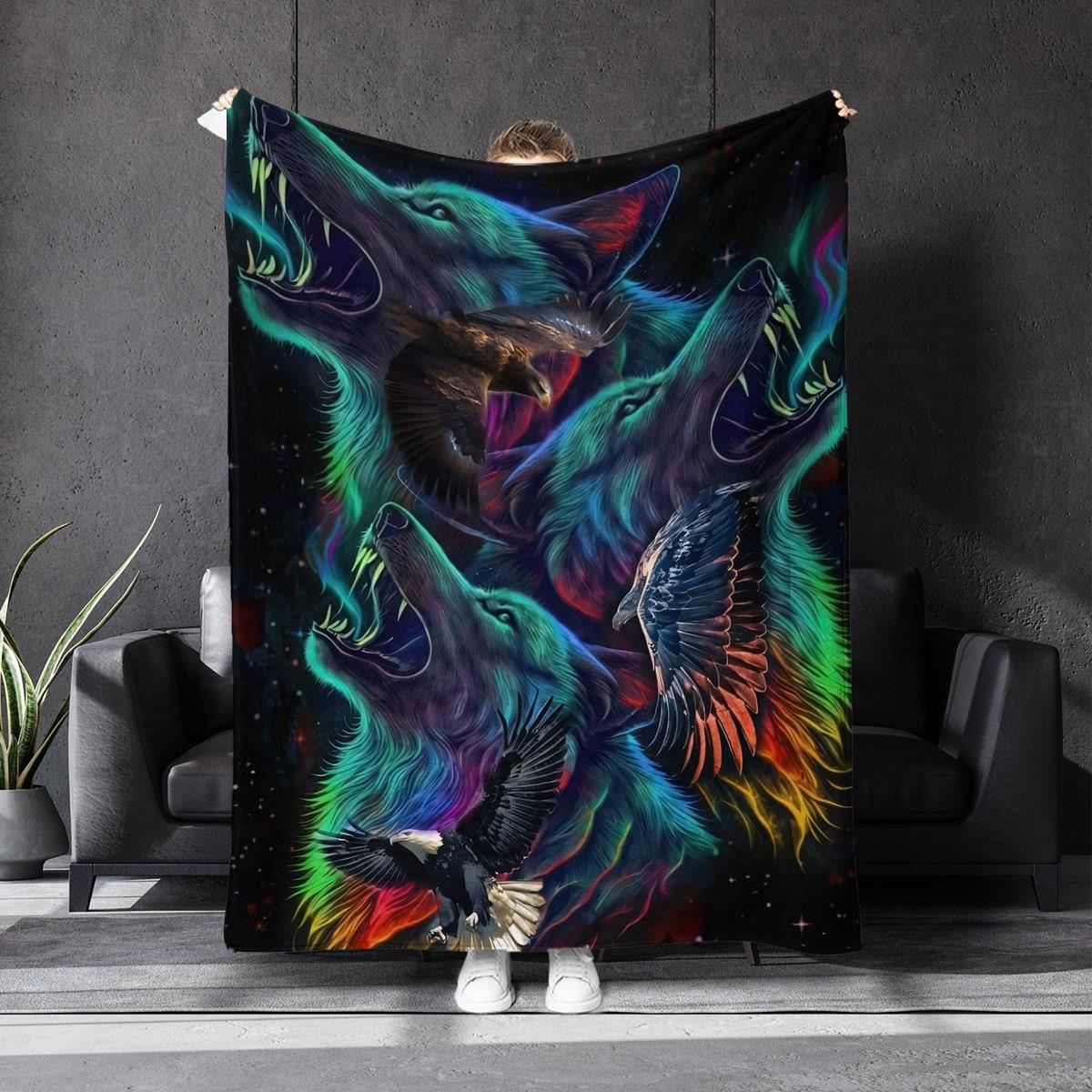 Fantasy Coexistence (Wolf and Eagle) Theme Flannel printed blanket suitable for all seasons for living room office sofa travel 75x90cm
Fantasy Coexistence (Wolf and Eagle) Theme Flannel printed blanket suitable for all seasons for living room office sofa travel 75x90cm