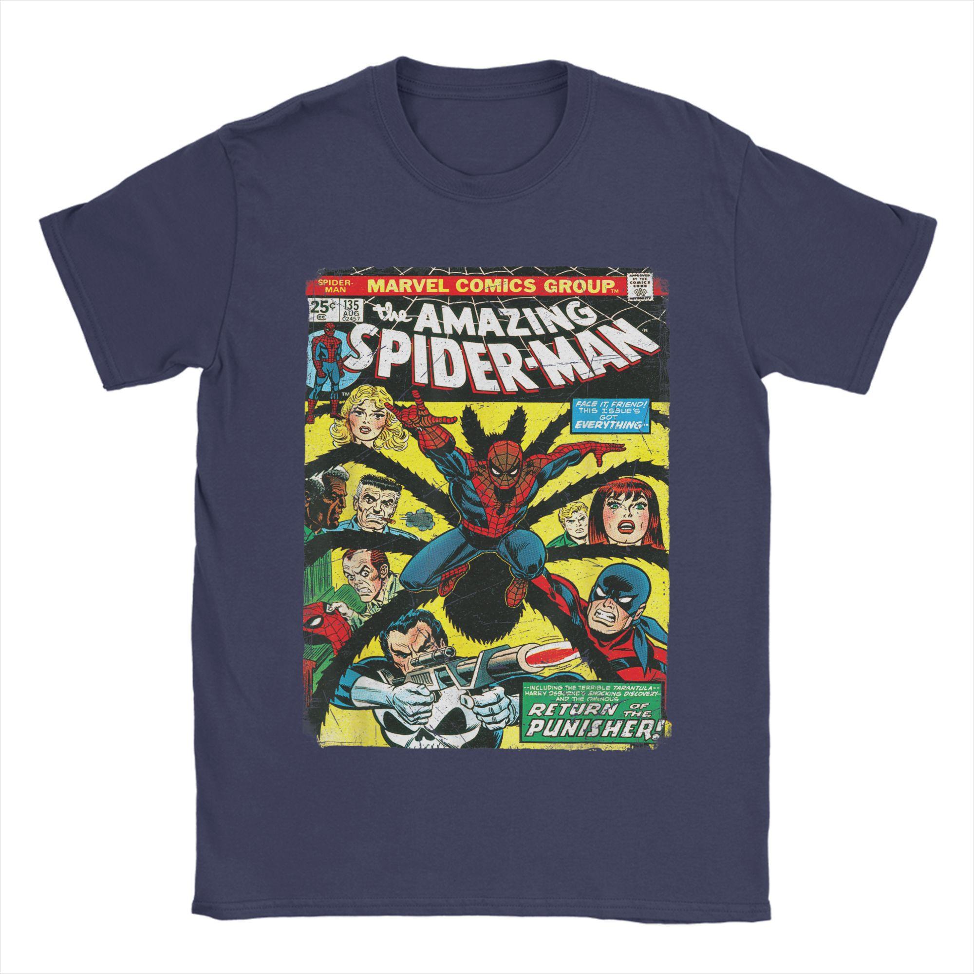 Genuine Authorized T-Shirt Amazing Spider-Man Comic Print T-Shirt Fashion Mens Cotton Top Relaxed Large Size Short Sleeve 4XL
Genuine Authorized T-Shirt Amazing Spider-Man Comic Print T-Shirt Fashion Mens Cotton Top Relaxed Large Size Short Sleeve 4XL