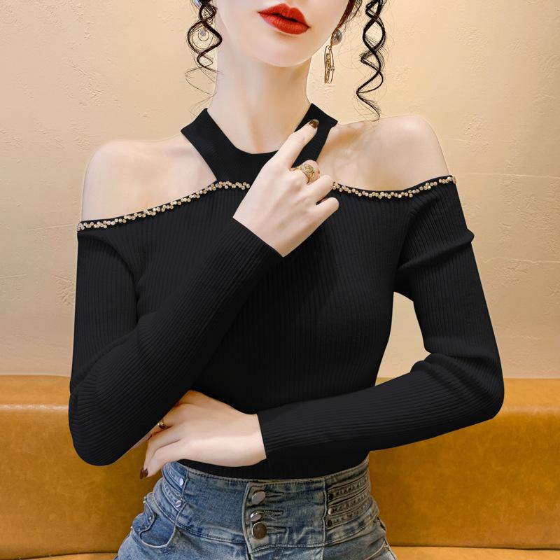 Женский свитер с открытыми плечами и халтер-воротником. Весна. Новый высококачественный внутренний слой. Модный топ. Однотонный свитер с длинными рукавами. Тренд. XL
Женский свитер с открытыми плечами и халтер-воротником. Весна. Новый высококачественный внутренний слой. Модный топ. Однотонный свитер с длинными рукавами. Тренд. XL