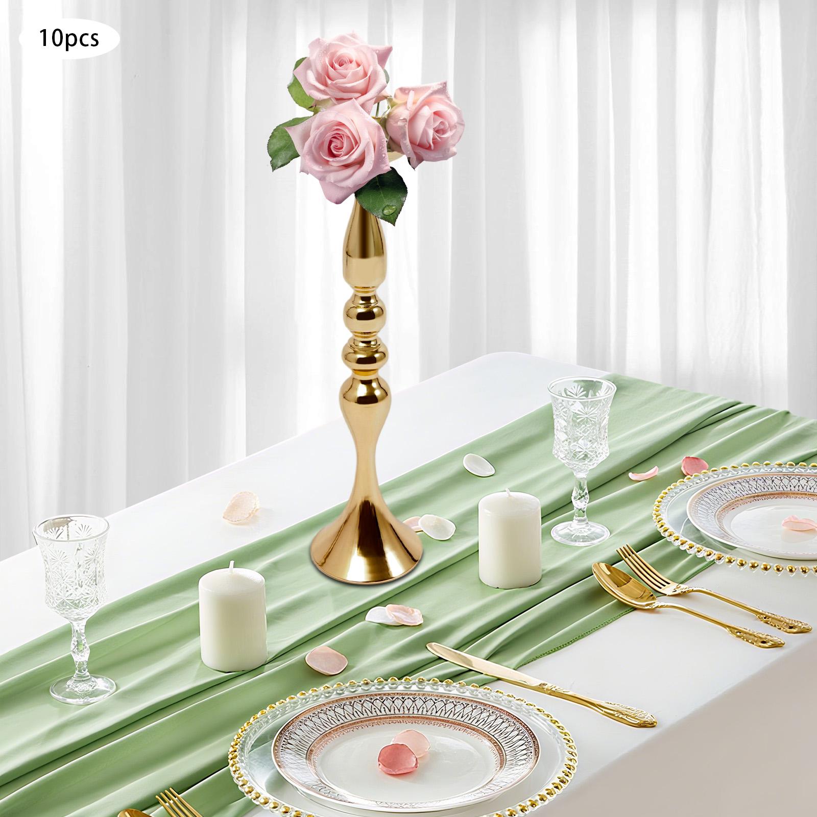 10Pcs Gold Candle Holders, European Iron Candle Stand, Elegant Candelabra, Tabletop Centerpiece for Wedding, Party, Home Decor 10pcs золотой
10Pcs Gold Candle Holders, European Iron Candle Stand, Elegant Candelabra, Tabletop Centerpiece for Wedding, Party, Home Decor 10pcs золотой