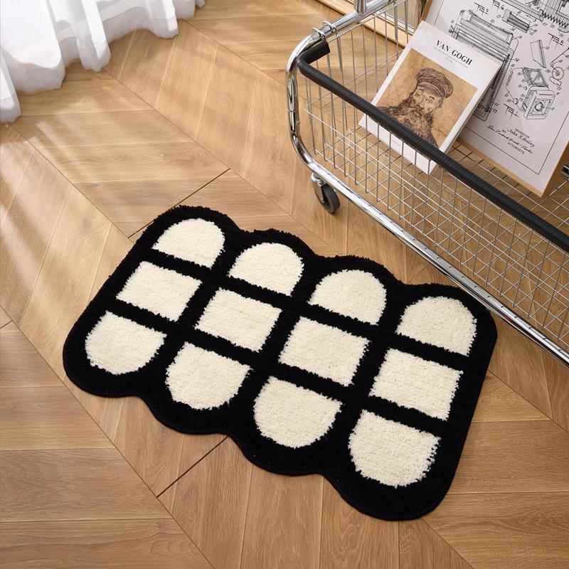 Ins Style Black and White Simple Short Plush Floor Mat Entry Door Wear Dirt-resistant Foot Mat Bathroom Entrance Carpet 40X60CM (1.3X2FT
Ins Style Black and White Simple Short Plush Floor Mat Entry Door Wear Dirt-resistant Foot Mat Bathroom Entrance Carpet 40X60CM (1.3X2FT