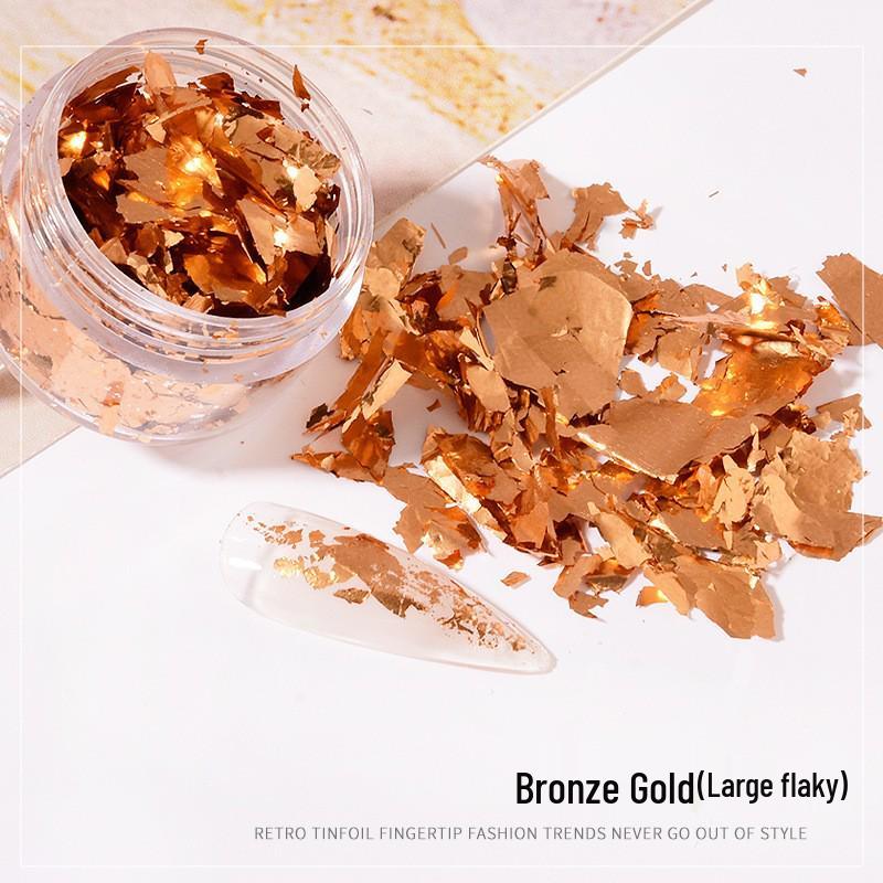 Gold & Silver High-Gloss Foil Fragments for Nail Art - Decorative Stickers & Glitter.
Gold & Silver High-Gloss Foil Fragments for Nail Art - Decorative Stickers & Glitter.