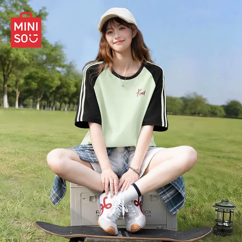 MINISO Women s Pure Cotton Raglan Short-Sleeve T-shirt 2XL
MINISO Women s Pure Cotton Raglan Short-Sleeve T-shirt 2XL