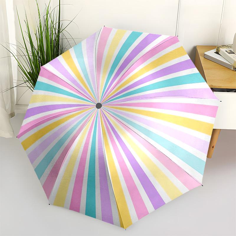 1pc Pastel Rainbow Burst Pattern Umbrella with Plastic Handle,Suitable for All Seasons Home Travel Outdoor UmbrellaPT270
1pc Pastel Rainbow Burst Pattern Umbrella with Plastic Handle,Suitable for All Seasons Home Travel Outdoor UmbrellaPT270